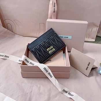 Okify MiuMiu Dark Brown Card Holder 8x10.5cm 24713