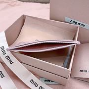 Okify MiuMiu Light Pink Card Holder 8x10.5cm 24714 - 3