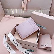 Okify MiuMiu Light Pink Card Holder 8x10.5cm 24714 - 6