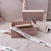 Okify MiuMiu Brown Card Holder 8x10.5cm 24715 - 2