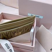 Okify MiuMiu Brown Card Holder 8x10.5cm 24715 - 3