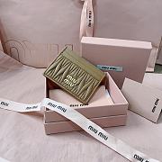 Okify MiuMiu Brown Card Holder 8x10.5cm 24715 - 1