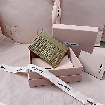 Okify MiuMiu Brown Card Holder 8x10.5cm 24715