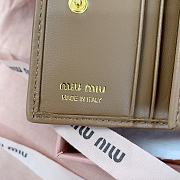 Okify MiuMiu Brown Small Wallet 11.5x8cm - 6