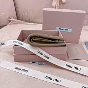 Okify MiuMiu Brown Small Wallet 11.5x8cm - 5