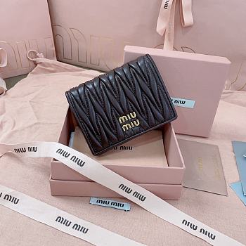 Okify MiuMiu Dark Brown Small Wallet 11.5x8cm