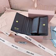 Okify MiuMiu Dark Brown Small Wallet 11.5x8cm - 2