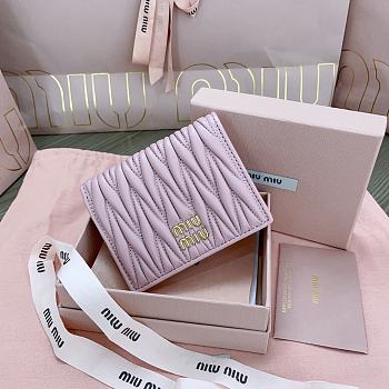 Okify MiuMiu Light Pink Small Wallet 11.5x8cm