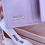 Okify MiuMiu Light Pink Small Wallet 11.5x8cm - 6