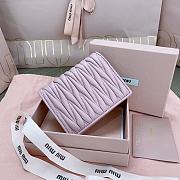 Okify MiuMiu Light Pink Small Wallet 11.5x8cm - 5