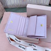 Okify MiuMiu Light Pink Small Wallet 11.5x8cm - 4