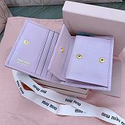 Okify MiuMiu Light Pink Small Wallet 11.5x8cm - 3