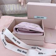 Okify MiuMiu Light Pink Small Wallet 11.5x8cm - 2