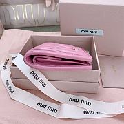 Okify MiuMiu Pink Small Wallet 11.5x8cm - 5