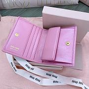Okify MiuMiu Pink Small Wallet 11.5x8cm - 3