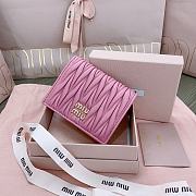 Okify MiuMiu Pink Small Wallet 11.5x8cm - 1
