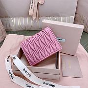 Okify MiuMiu Pink Small Wallet 11.5x8cm - 2