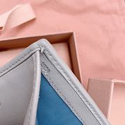 Okify MiuMiu Light Blue Small Wallet 11.5x8cm - 5