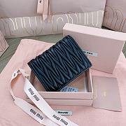 Okify MiuMiu Black Small Wallet 11.5x8cm - 4