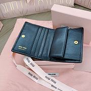 Okify MiuMiu Black Small Wallet 11.5x8cm - 5