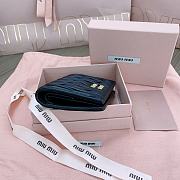Okify MiuMiu Black Small Wallet 11.5x8cm - 2