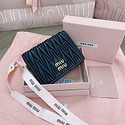 Okify MiuMiu Black Small Wallet 11.5x8cm - 1