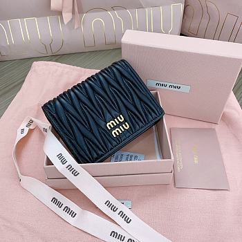 Okify MiuMiu Black Small Wallet 11.5x8cm