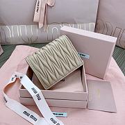 Okify MiuMiu Beige Small Wallet 11.5x8cm - 4