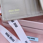 Okify MiuMiu Beige Small Wallet 11.5x8cm - 5