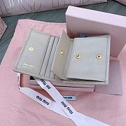 Okify MiuMiu Beige Small Wallet 11.5x8cm - 3