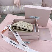 Okify MiuMiu Beige Small Wallet 11.5x8cm - 2