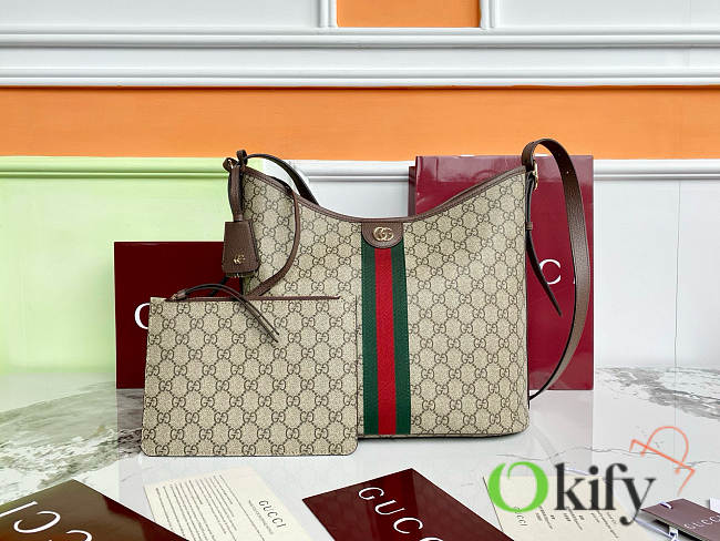 Okify Gucci Ophidia Large Shoulder Bag In Brown 33.5x16x30cm - 1