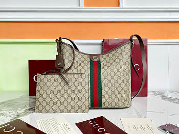 Okify Gucci Ophidia Large Shoulder Bag In Brown 33.5x16x30cm