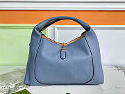 Okify Gucci Softbit Maxi Shoulder Bag In Blue 46x26x16cm - 4