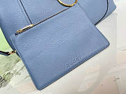 Okify Gucci Softbit Maxi Shoulder Bag In Blue 46x26x16cm - 3