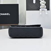 Okify CC 25S Coco Crush Handle Caviar Bag In Black 23x13.5x7cm - 6