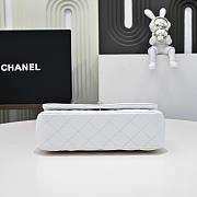 Okify CC 25S Coco Crush Handle Caviar Bag In White 23x13.5x7cm - 6