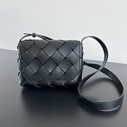 Okify Bottega Veneta Small Diago Crossbody Bag In Black 22.5x16.5x5.5cm - 1