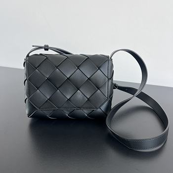 Okify Bottega Veneta Small Diago Crossbody Bag In Black 22.5x16.5x5.5cm