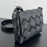 Okify Bottega Veneta Small Diago Crossbody Bag In Black 22.5x16.5x5.5cm - 3