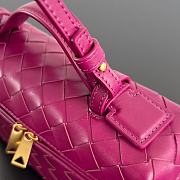 Okify Bottega Veneta Bang Bang Vanity Case Bag In Pink 22x12.5x5cm - 4