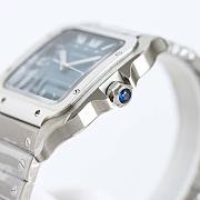 Okify Cartier Large De Santos Watch In Blue Dial  - 5