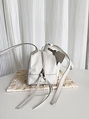 Okify Balenciaga Small Carrie Bowling Bag In White 30.9x11.9x11.9cm - 5
