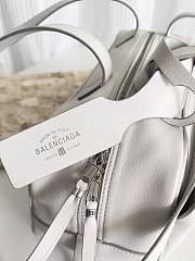Okify Balenciaga Small Carrie Bowling Bag In White 30.9x11.9x11.9cm - 4
