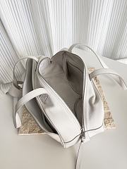 Okify Balenciaga Small Carrie Bowling Bag In White 30.9x11.9x11.9cm - 2