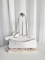 Okify Balenciaga Small Carrie Bowling Bag In White 30.9x11.9x11.9cm - 1