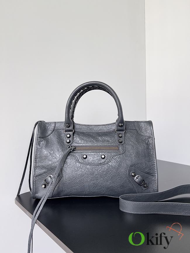 Okify Balenciaga Small Le City Bag In Gray 30x20x10cm - 1