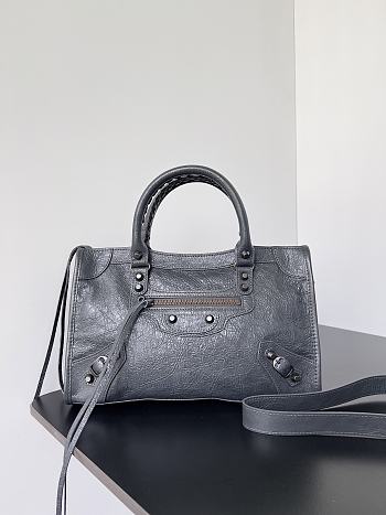 Okify Balenciaga Small Le City Bag In Gray 30x20x10cm