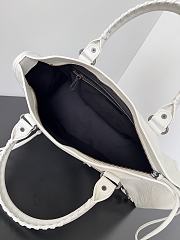 Okify Balenciaga Medium Le City Bag In White 37x23.4x14.9cm - 2