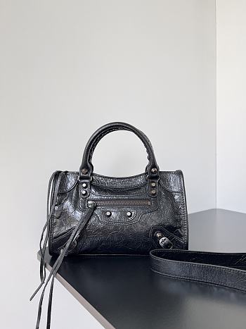 Okify Balenciaga Mini Le City Bag In Black 23.8x16x6.3cm